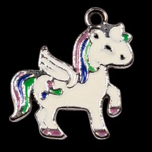 Pegasus Enamel Pendant Charm Rainbow Kawaii‎ Fairycore Fairy Kei Retro Kidcore